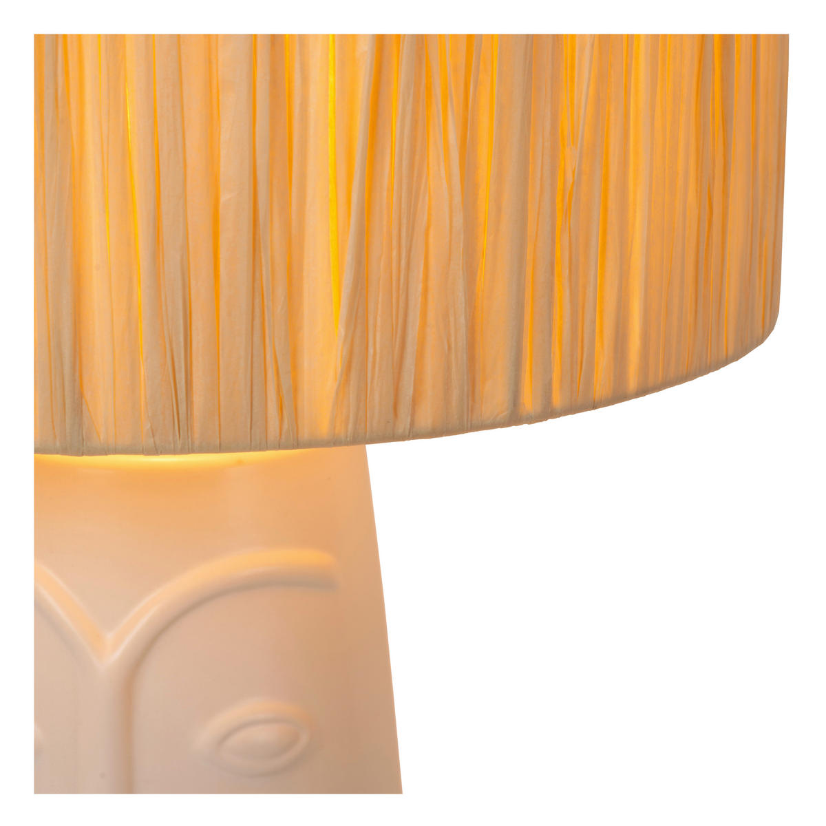 TISCHLEUCHTE Viso 36/36/56 cm  - Weiß, Design, Keramik (36/36/56cm) - Lucide