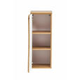 UNTERSCHRANK 30/79/35 cm - Eiche Wotan/Silberfarben, Natur, Holzwerkstoff/Kunststoff (30/79/35cm) - Xora