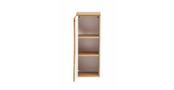 UNTERSCHRANK 30/79/35 cm - Eiche Wotan/Silberfarben, Natur, Holzwerkstoff/Kunststoff (30/79/35cm) - Xora