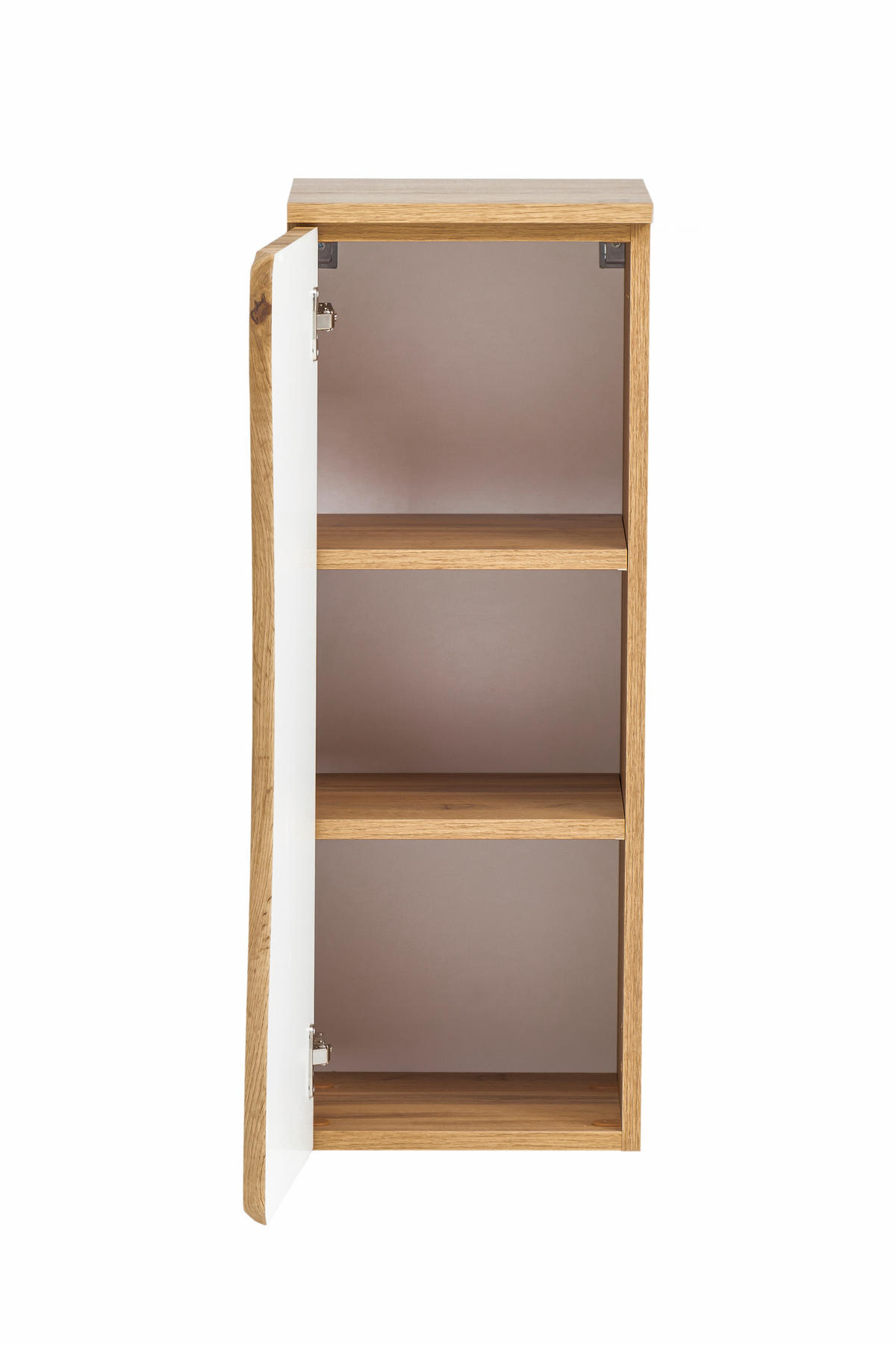 UNTERSCHRANK 30/79/35 cm   - Eiche Wotan/Silberfarben, Natur, Holzwerkstoff/Kunststoff (30/79/35cm) - Xora