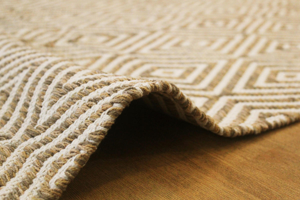 FLACHWEBETEPPICH 80/150 cm Aperitif 310 Beige / Braun Braun, Beige  - Beige/Braun, KONVENTIONELL, Textil (80/150cm)