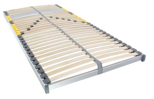 LETVENA PODLAGA 90/200 cm, - srebrne barve/naravne barve, Moderno, kovina/umetna masa (90/200cm) - Sleeptex
