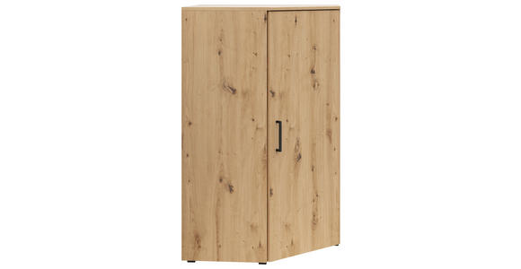 ECKKOMMODE 71,5/115/71,5 cm in Eiche Artisan - Anthrazit/Schwarz, MODERN, Holzwerkstoff/Kunststoff (71,5/115/71,5cm) - Carryhome