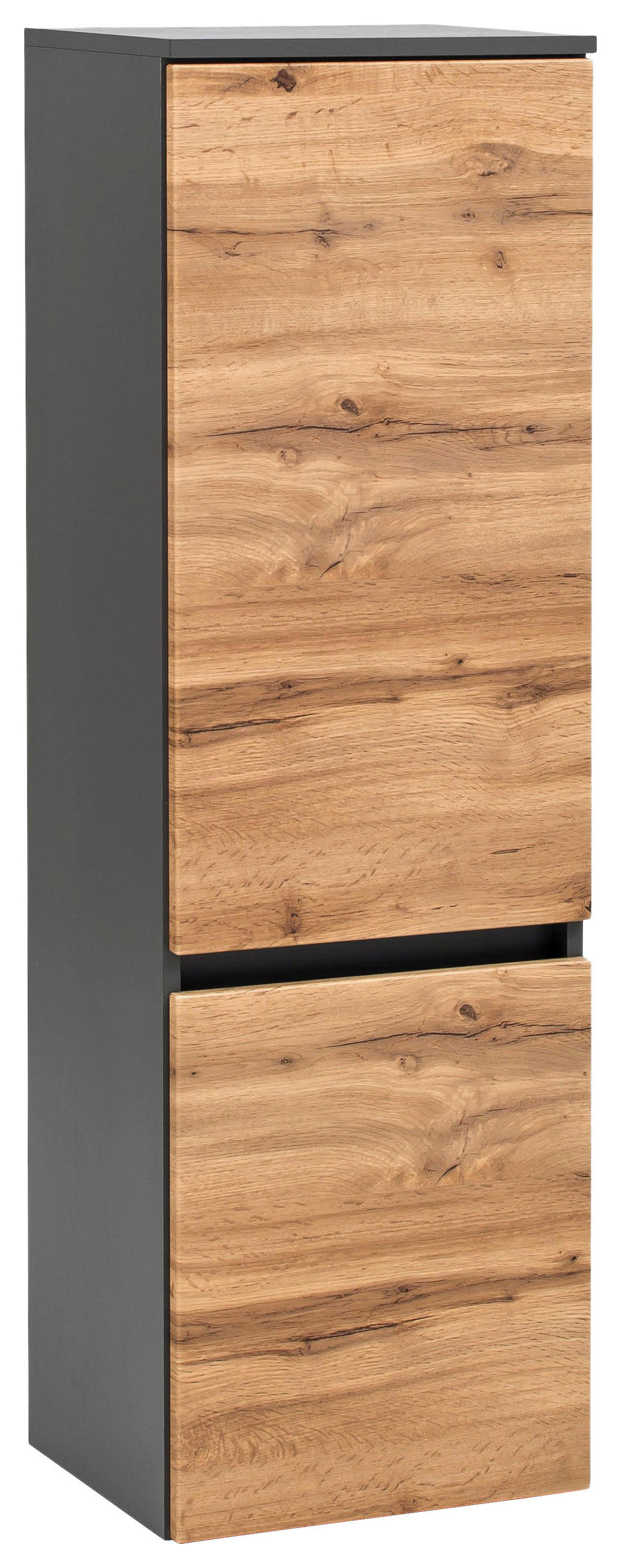 MIDISCHRANK 40/130/35 cm  - Eichefarben/Silberfarben, KONVENTIONELL, Holzwerkstoff (40/130/35cm) - Held