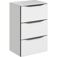 UNTERSCHRANK 45/73/33 cm   - Anthrazit/Weiß, KONVENTIONELL, Holzwerkstoff/Metall (45/73/33cm) - Sadena