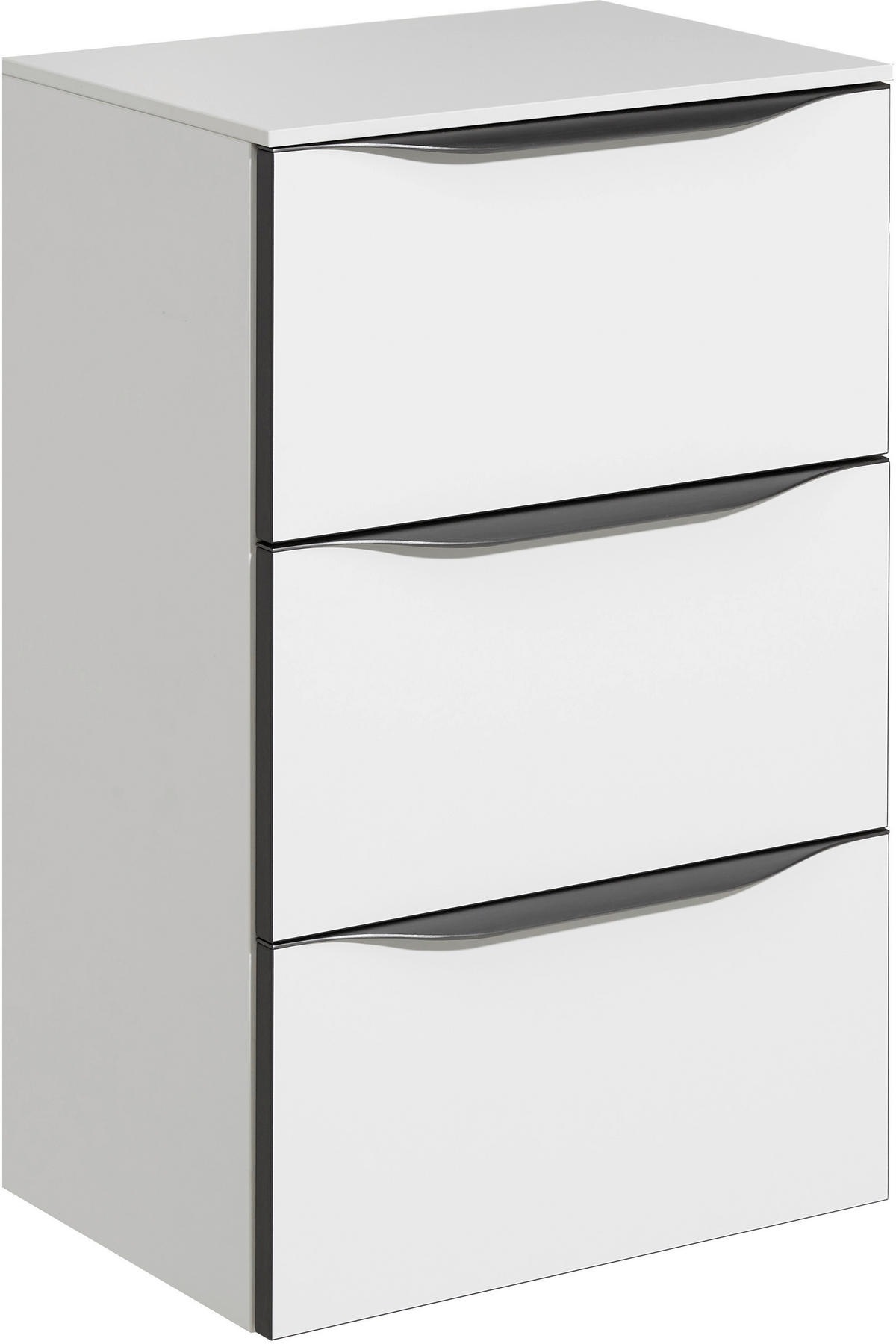 UNTERSCHRANK 45/73/33 cm   - Anthrazit/Weiß, KONVENTIONELL, Holzwerkstoff/Metall (45/73/33cm) - Sadena