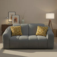 SCHLAFSOFA Chenille Grau  - Beige/Schwarz, MODERN, Kunststoff/Textil (192/85/110cm) - Livetastic
