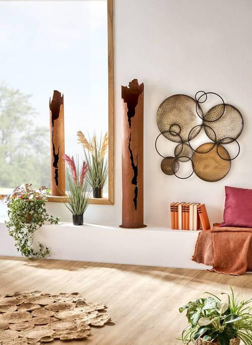 DEKORAČNÍ TRÁVA, 68 cm - zelená/hnědá, Basics, kov/plast (68cm) - Ambia Home
