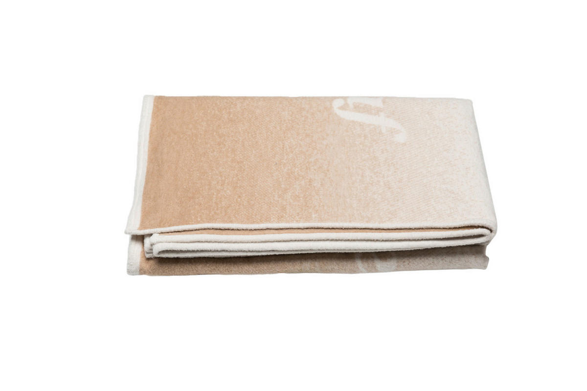 WOHNDECKE 135/200 cm  - Beige/Braun, KONVENTIONELL, Textil (135/200cm) - David Fussenegger