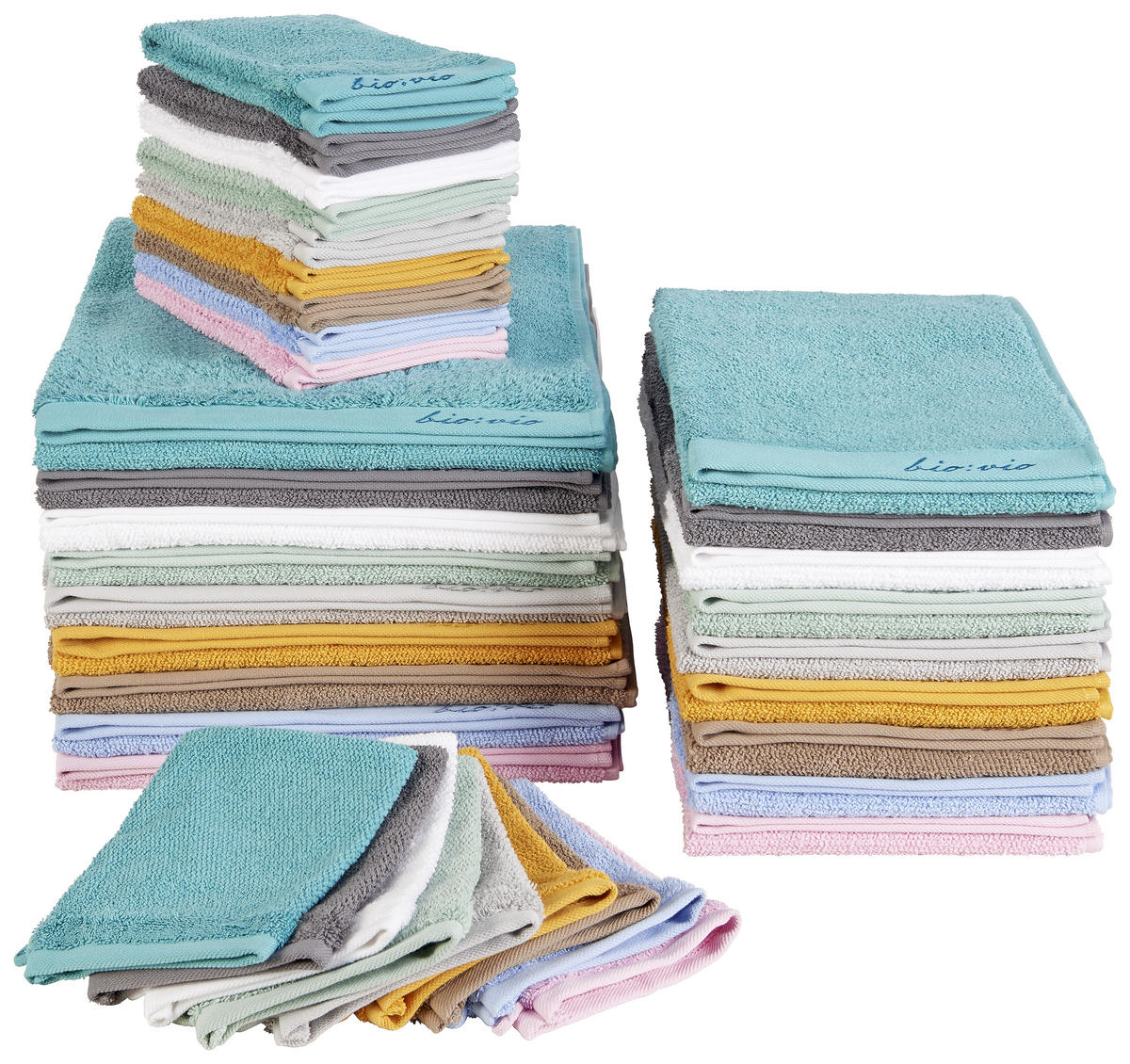 ŽÍNKA NA MYTÍ, bílá - bílá, Natur, textil (16/21cm) - Bio:Vio