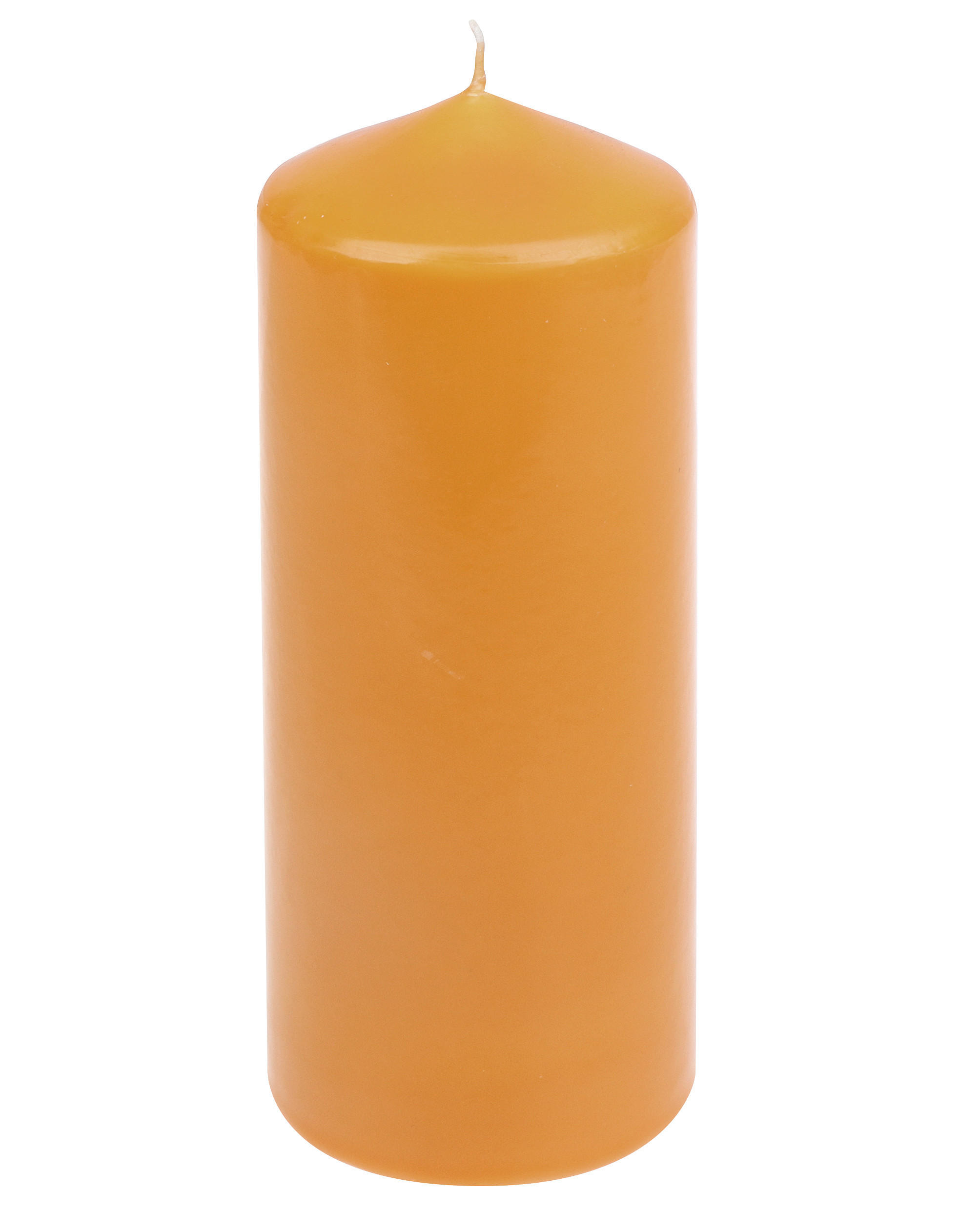 STUMPENKERZE  - Honig, Basics, Paraffin (7,7/20,0cm) - Steinhart