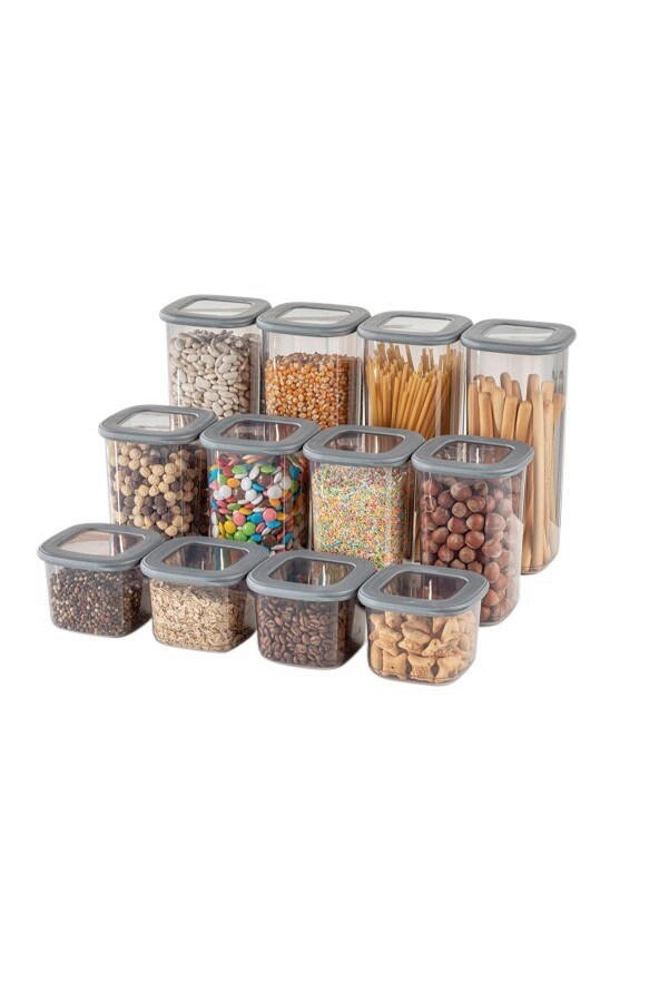 VORRATSDOSENSET 24-teilig  - Klar/Weiß, Basics, Kunststoff - P & B