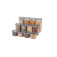 VORRATSDOSENSET 24-teilig  - Klar/Weiß, Basics, Kunststoff - P & B