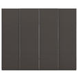 SCHWEBETÜRENSCHRANK 271/223/68 cm 4-türig Graphitfarben  - Chromfarben/Graphitfarben, Design, Holzwerkstoff/Metall (271/223/68cm) - Novel