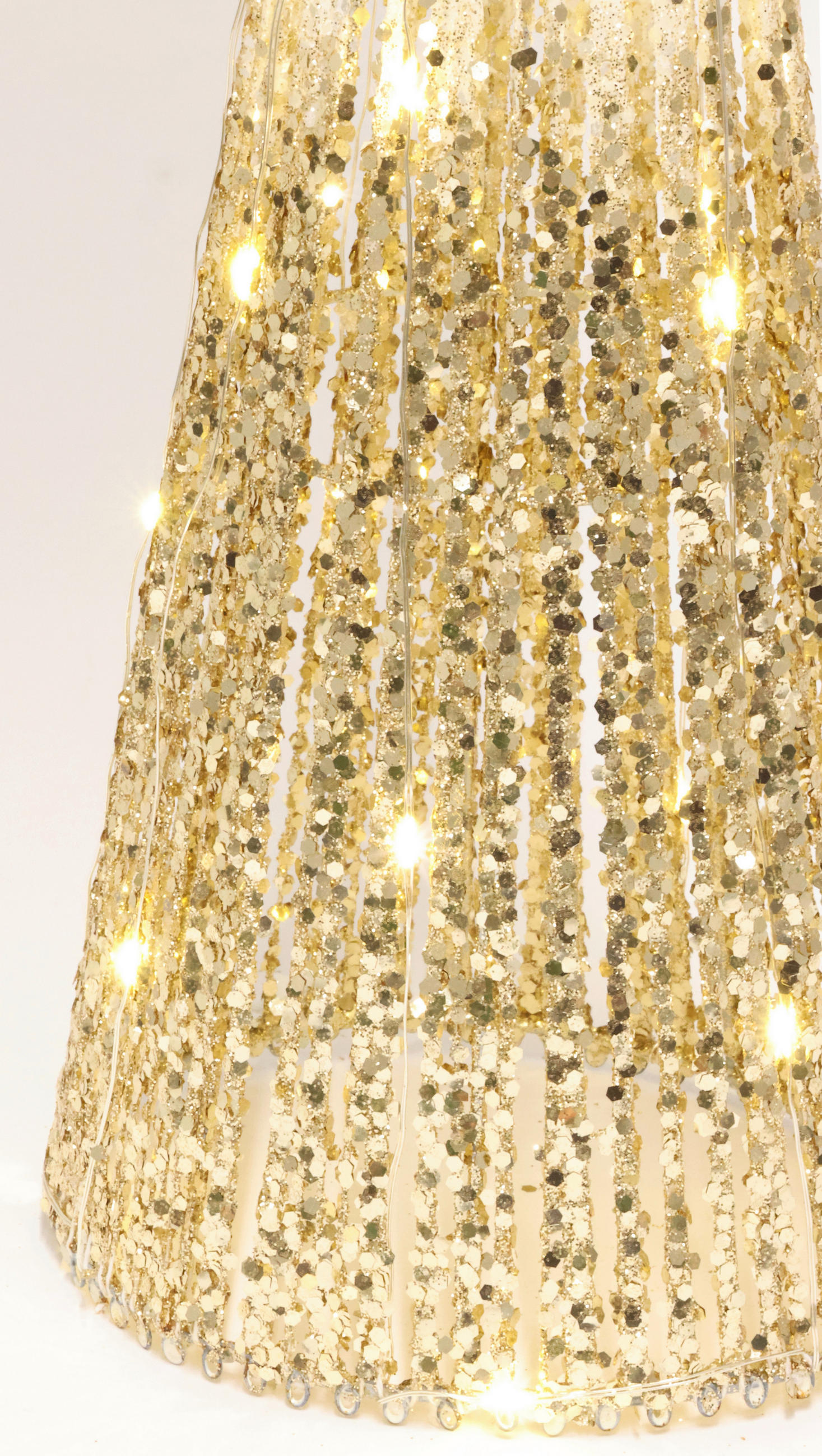 WEIHNACHTSPYRAMIDE  - Goldfarben, Basics, Metall (60cm) - X-Mas