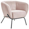 COCKTAILSESSEL in Cord Rosa  - Rosa, Design, Textil (79/71/74cm) - Lomoco
