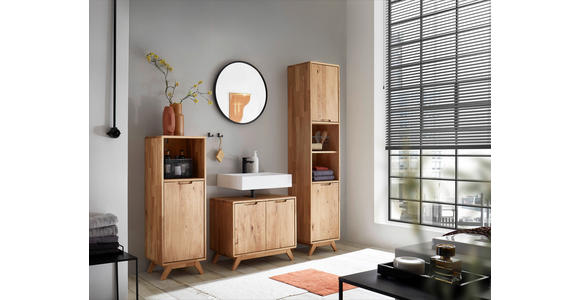 WASCHBECKENUNTERSCHRANK 70/60/40 cm  - Wildeiche, Basics, Holz (70/60/40cm) - Linea Natura