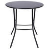 GARTENKLAPPTISCH 67/67/73 cm Metall rund  - Schwarz, KONVENTIONELL, Metall (67/67/73cm) - FIAM