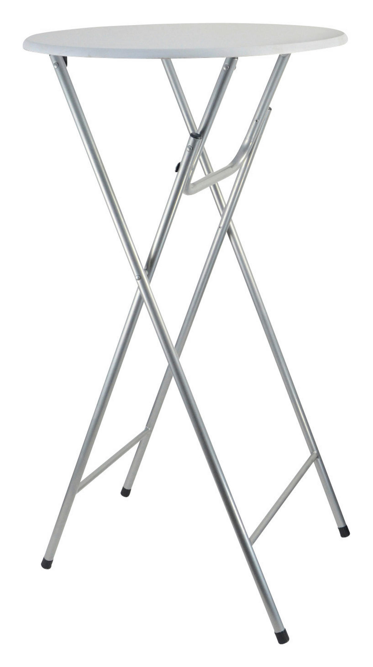 STEHTISCH - Weiß, KONVENTIONELL, Kunststoff/Metall (60/110cm)