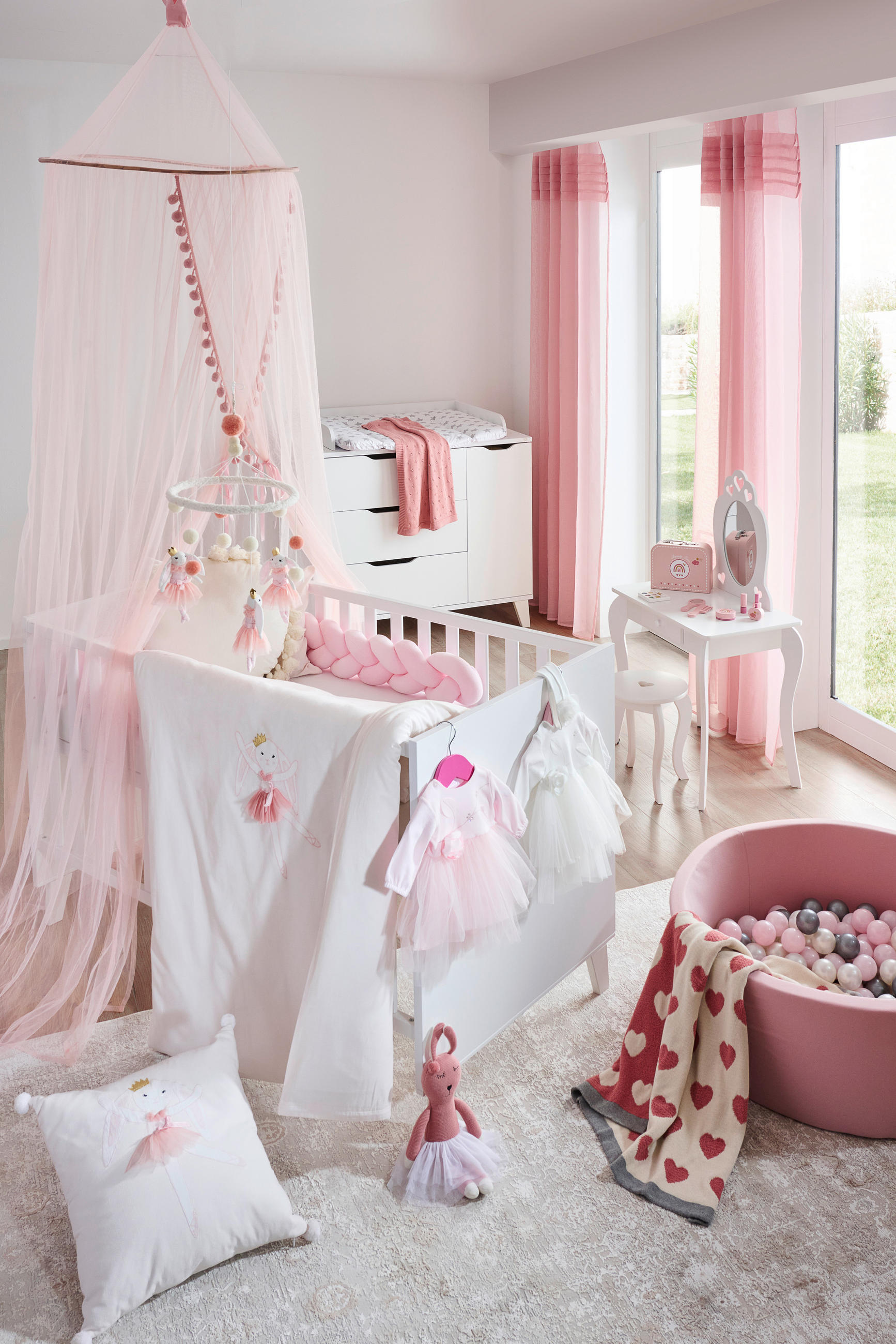 POVLEČENÍ PRO MIMINKO 100/135 cm  - pink, Trend, textil (100/135cm) - Patinio