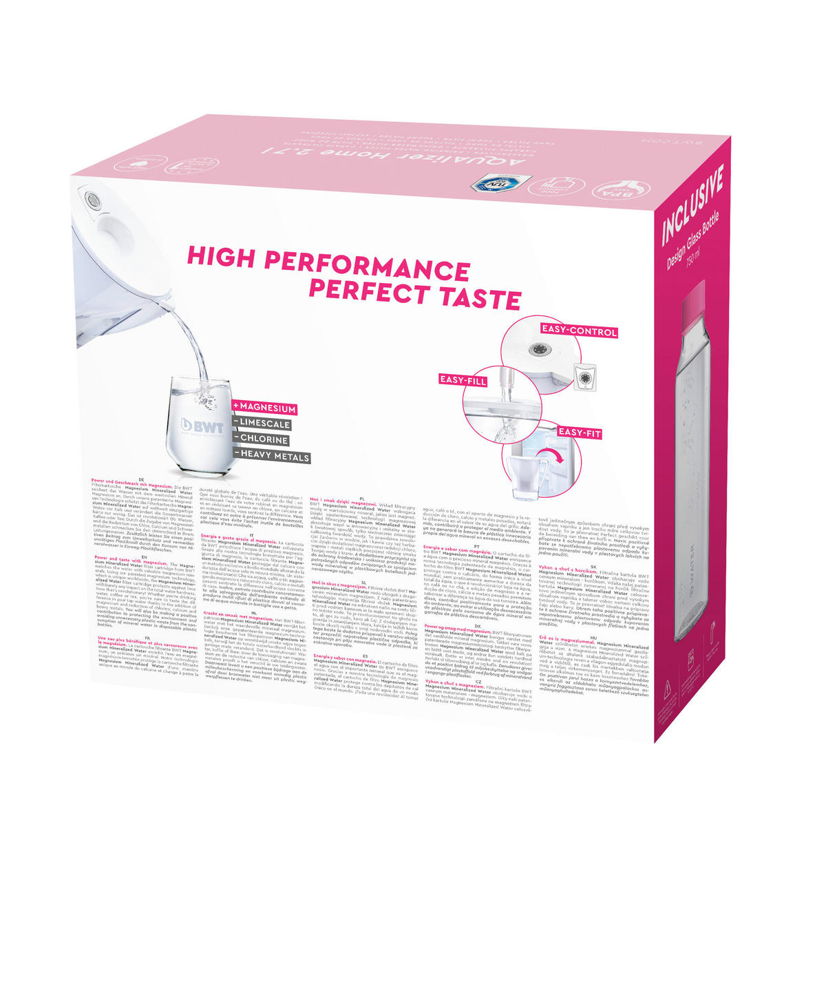 TISCHWASSERFILTER AQUALIZER HOME 626883 Weiß, Transparent  - Transparent/Weiß, Basics, Kunststoff (11,3/27,8/25,2cm) - BWT