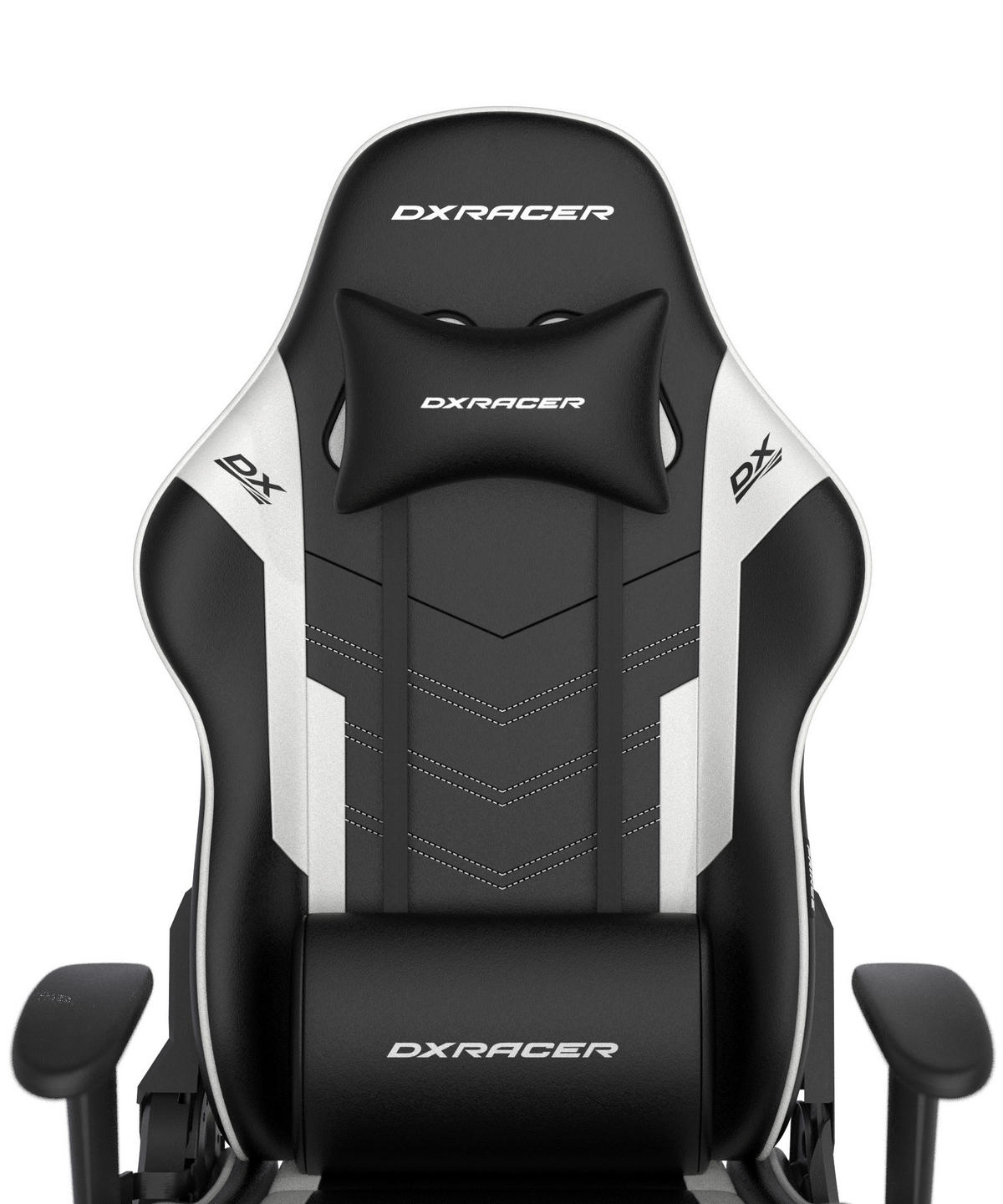 GAMINGSTUHL Weiß, Schwarz Kunststoff, Textil   - Schwarz/Weiß, MODERN, Kunststoff/Textil (67/126/67cm) - Dxracer