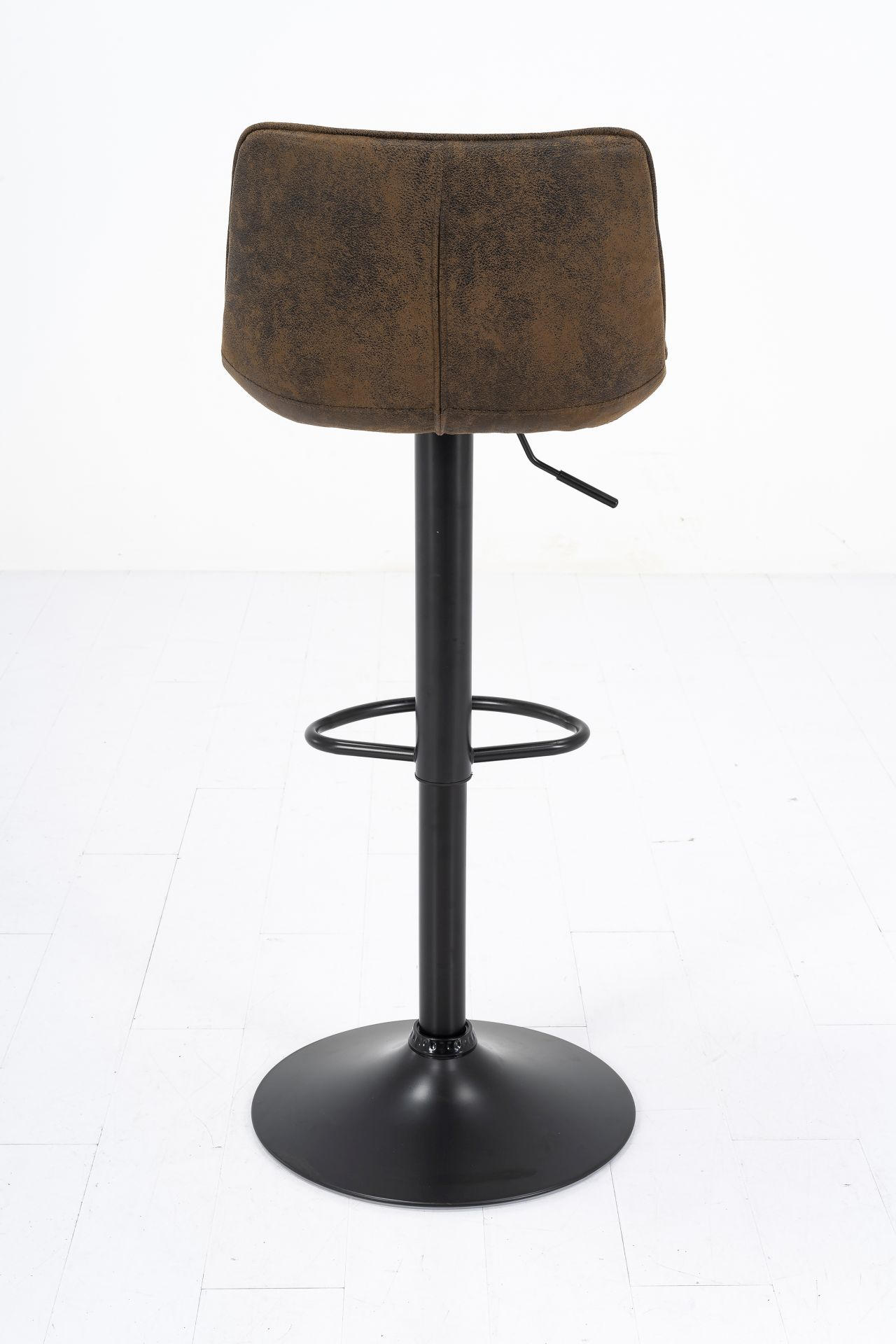 BARHOCKER in Metall, Textil Braun  - Schwarz/Braun, MODERN, Textil/Metall (44/105/49cm) - MID.YOU