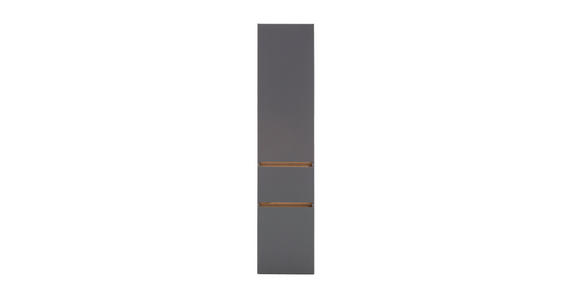 HOCHSCHRANK 40/180/35 cm  - Silberfarben/Graphitfarben, Natur, Holzwerkstoff (40/180/35cm) - Xora