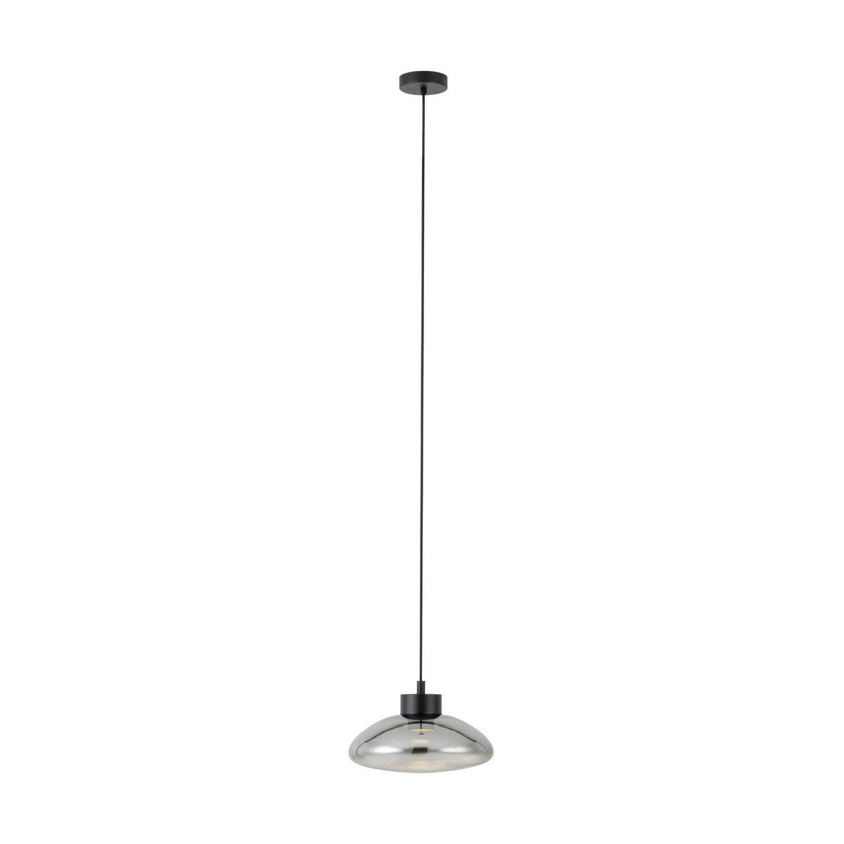 HÄNGELEUCHTE 30,5/150 cm   - Klar/Schwarz, Design, Glas/Metall (30,5/150cm) - Eglo