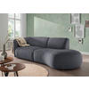 ECKSOFA Jesi Anthrazit Mikrofaser  - Anthrazit/Schwarz, MODERN, Kunststoff/Textil (238/107cm) - Livetastic