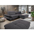 ECKSOFA in Mikrofaser Grau  - Schwarz/Grau, Design, Textil/Metall (290/198cm) - Xora