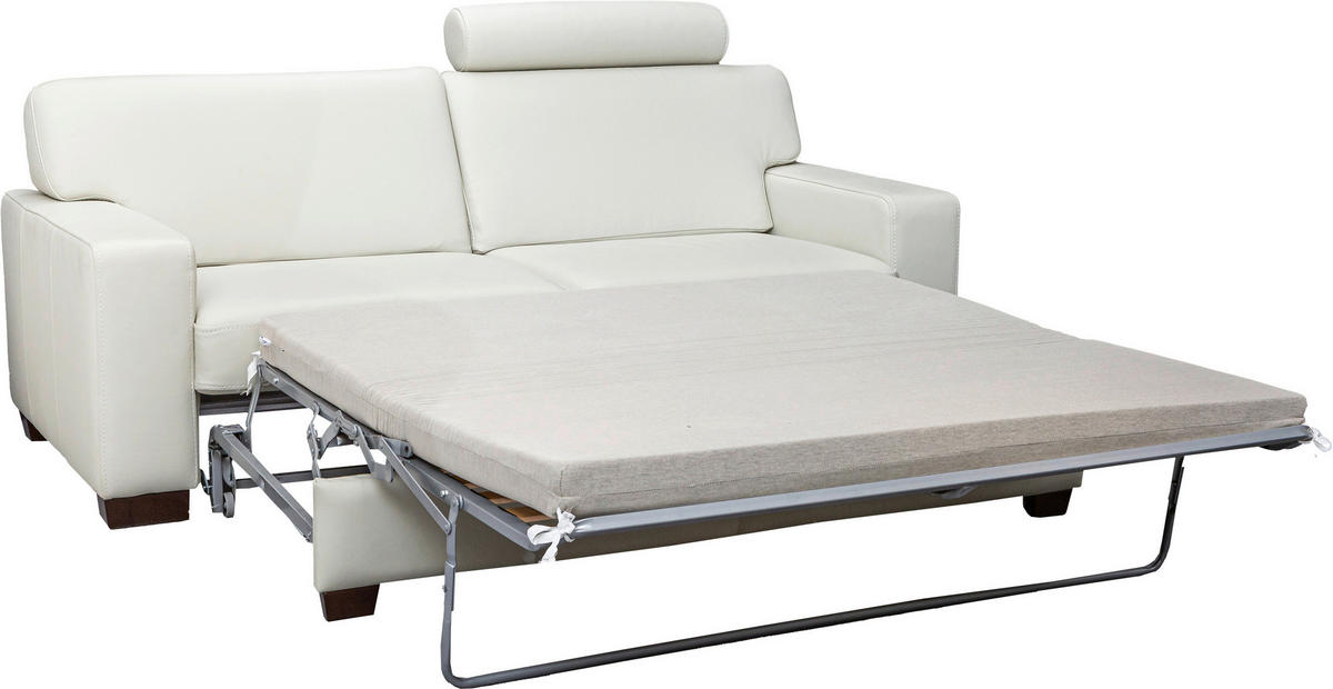 ÜLŐGARNITÚRA bőr  - diófa, Basics, bőr/fa (200/81/95cm) - Andante