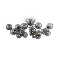 DECKENLEUCHTE  75/25 cm    - Chromfarben/Grau, Trend, Glas/Metall (75/25cm) - MAYTONI