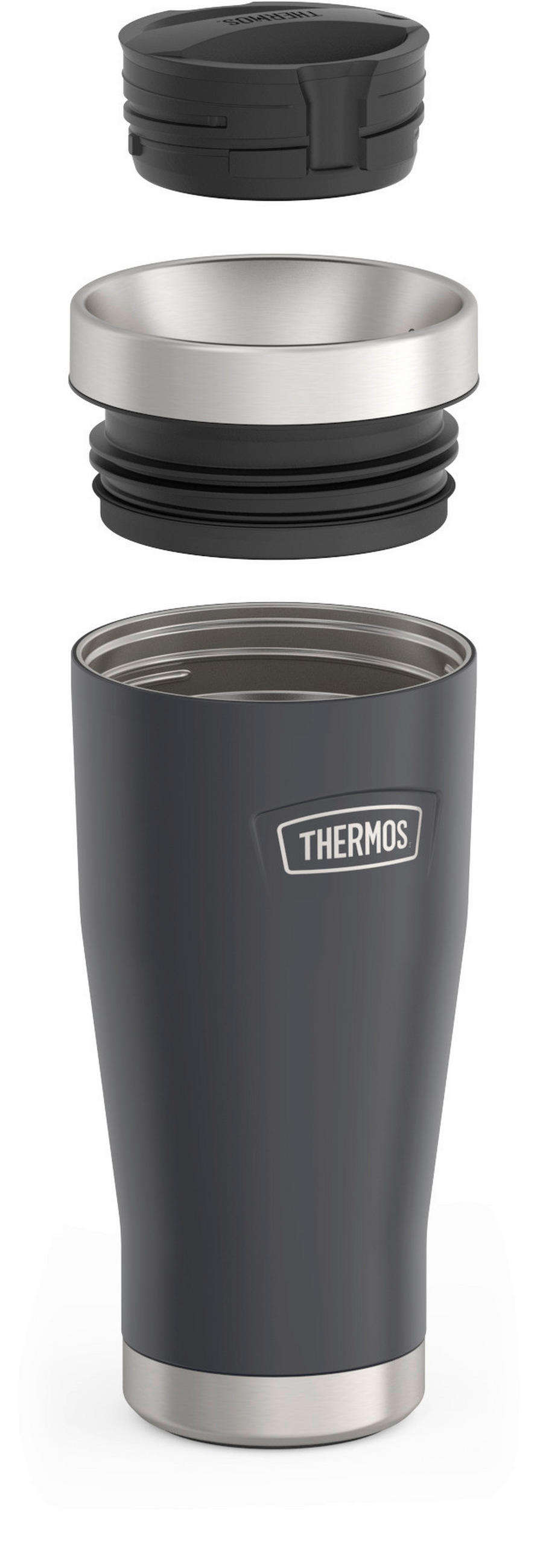 THERMOBECHER ICON 0,47 L  - Dunkelgrau, Basics, Metall (0.47l) - Thermos