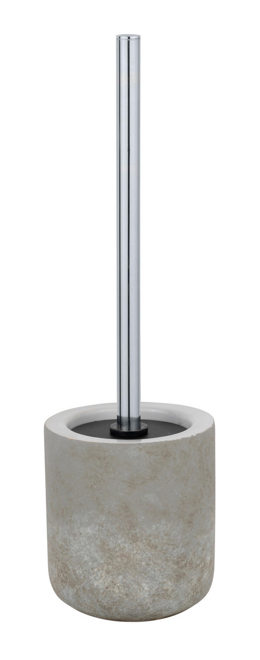 WC-BÜRSTENGARNITUR in Kunststoff  Kunststoff   - Chromfarben/Hellgrau, KONVENTIONELL, Keramik/Kunststoff (11,5/38/11,5cm) - Schöner Wohnen