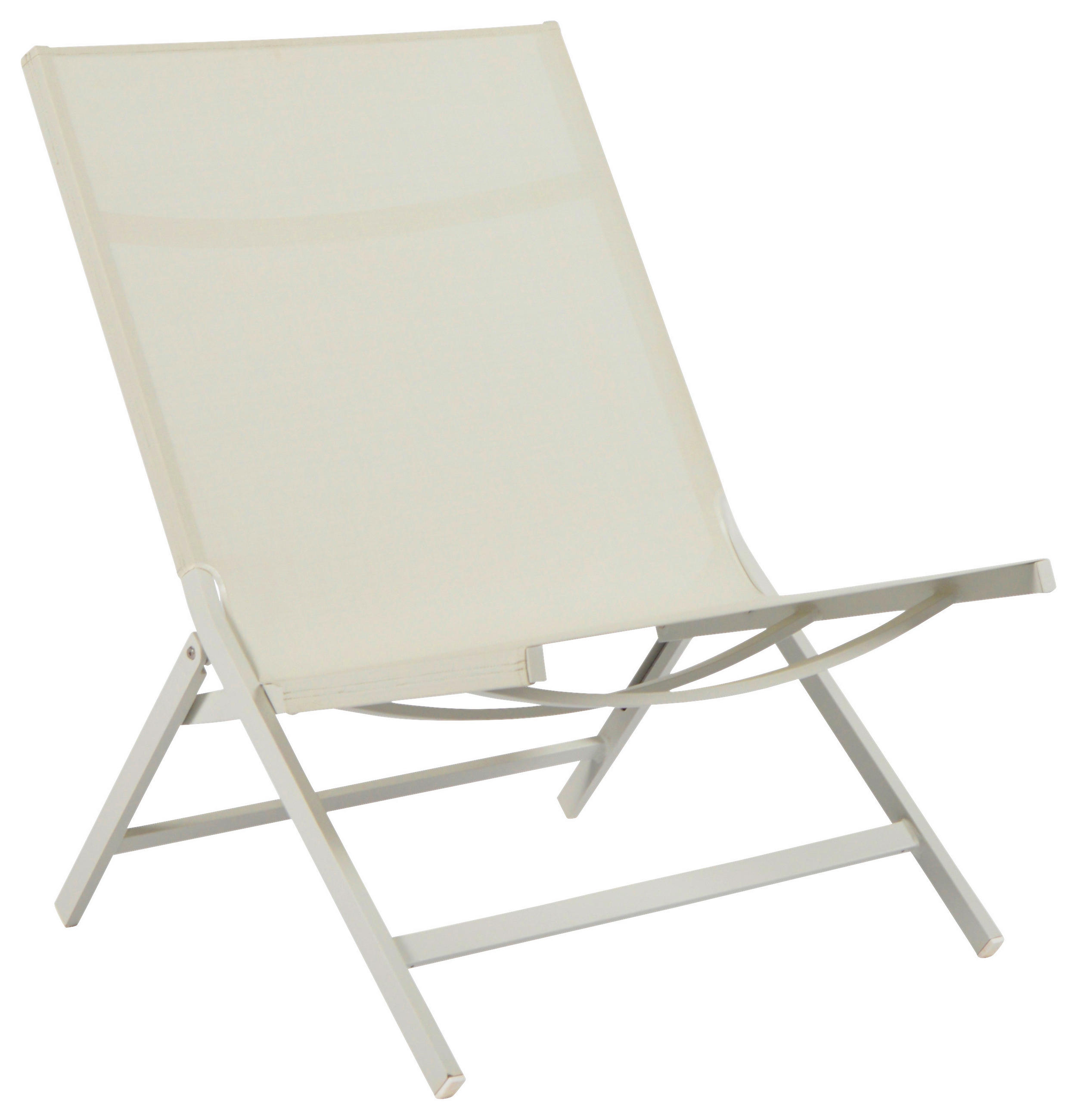 KLAPPSESSEL beschichtet Beige  - Beige, Design, Textil/Metall (80/70/88cm) - Ambia Garden