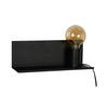 WANDLEUCHTE Sebo 37/12.5/13 cm   - Schwarz, Design, Metall (37/12.5/13cm) - Lucide