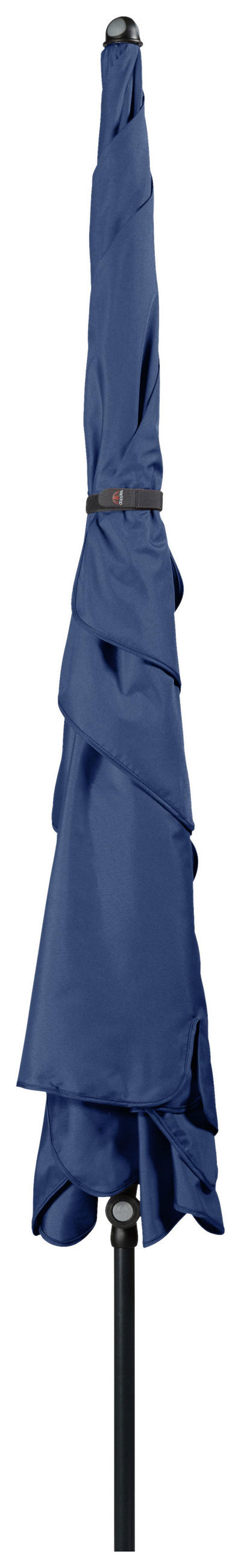 SONNENSCHIRM 260x150 cm Dunkelblau  - Anthrazit/Dunkelblau, Basics, Textil/Metall (260/150cm) - Doppler