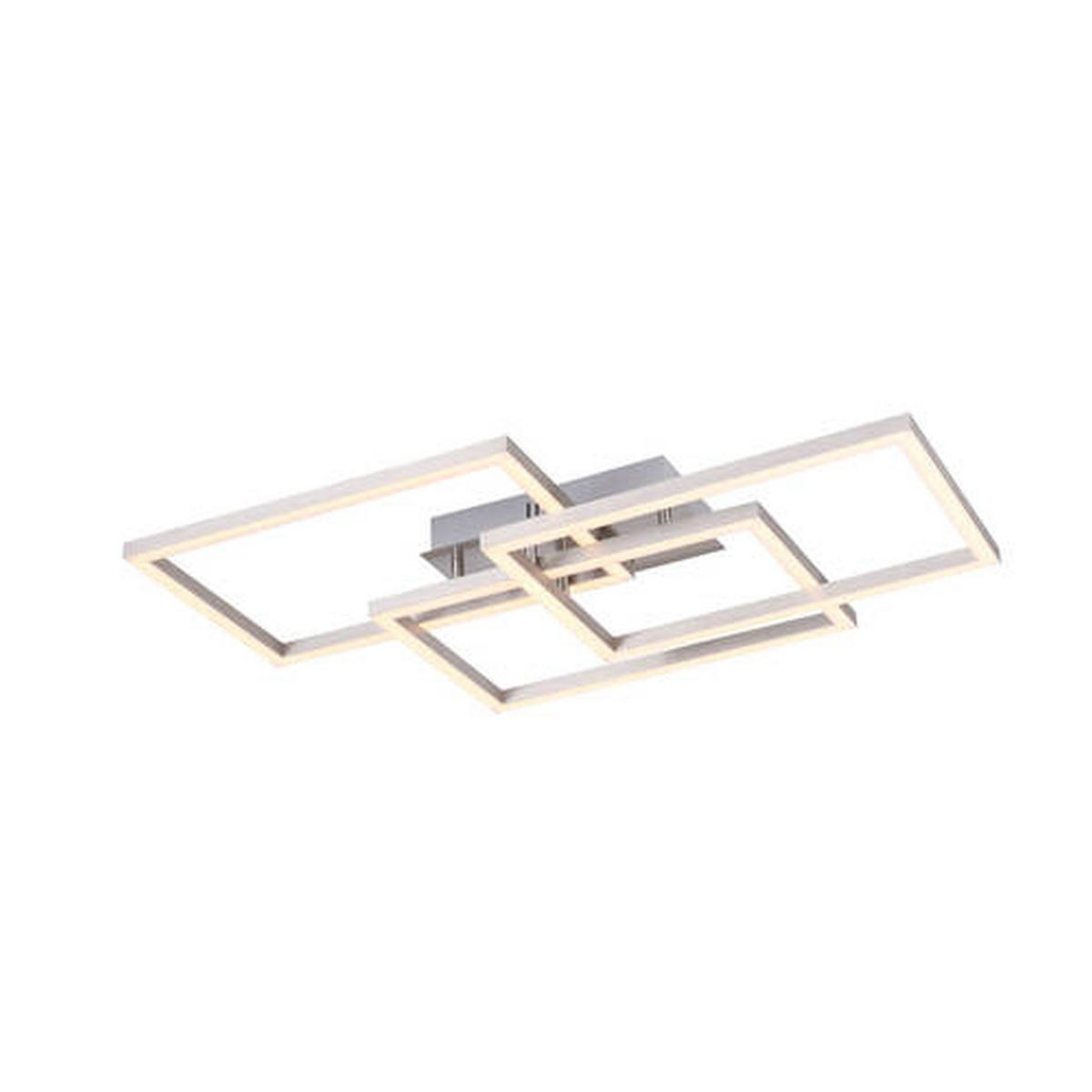 LED-DECKENLEUCHTE 82/50/10,5 cm  - Silberfarben, Design, Kunststoff/Metall (82/50/10,5cm)