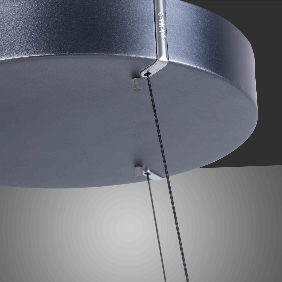 LED-HÄNGELEUCHTE Pure E-Clipse 70/350 cm   - Grau, Design, Kunststoff/Metall (70/350cm) - Neuhaus PURE