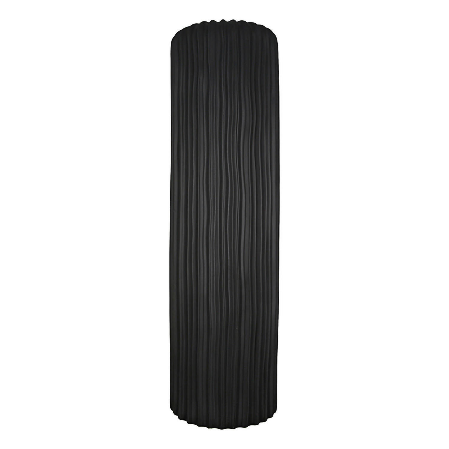 VASE Fjord  - Schwarz, Basics, Keramik (16/46/16cm)
