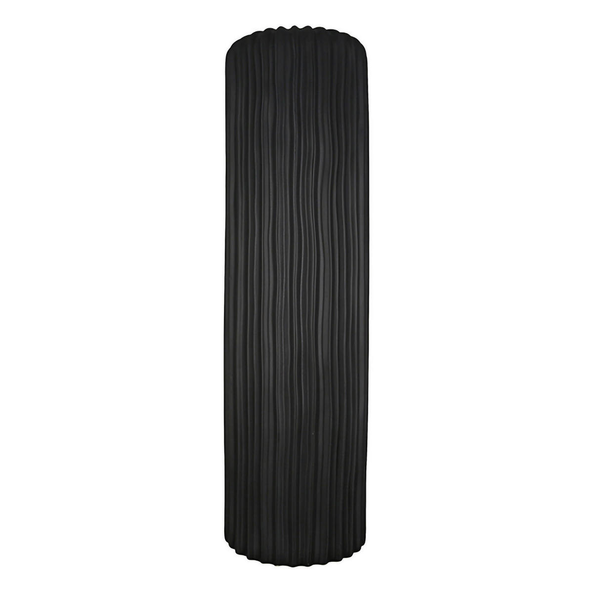 VASE Fjord  - Schwarz, Basics, Keramik (16/46/16cm)