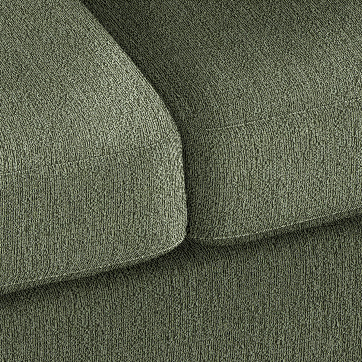 3-SITS SOFFA i chenille olivgrön  - olivgrön/naturfärgad, trä/textil (216/70-85/95cm) - MID.YOU