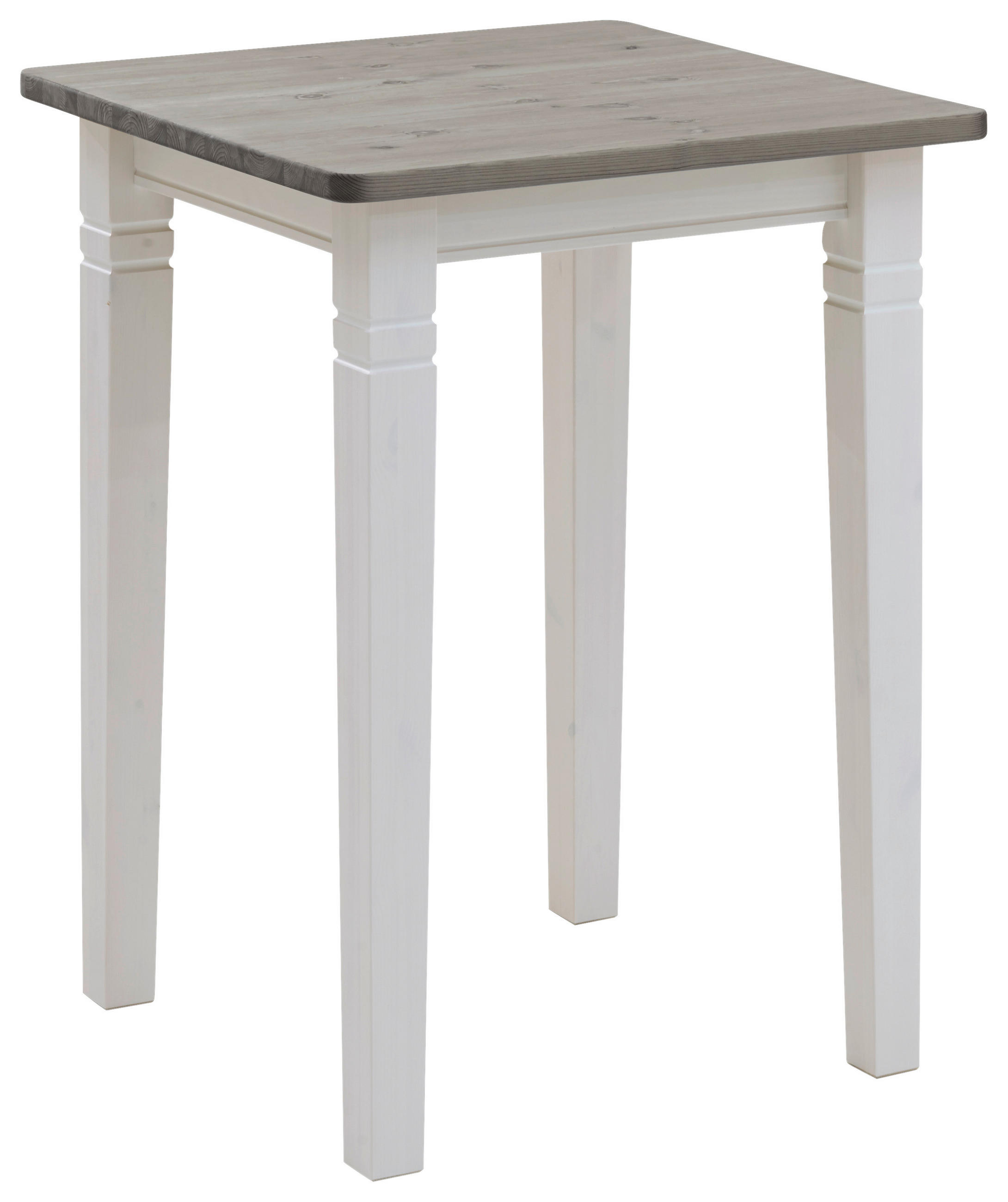 BARTISCH  - Weiß/Grau, ROMANTIK / LANDHAUS, Holz (78/103/78cm) - Boxxx