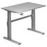 SCHREIBTISCH - Silberfarben/Grau, Design, Holzwerkstoff/Metall (120/72-119/80cm) SCHREIBTISCH - Silberfarben/Grau, Design, Holzwerkstoff/Metall (120/72-119/80cm)