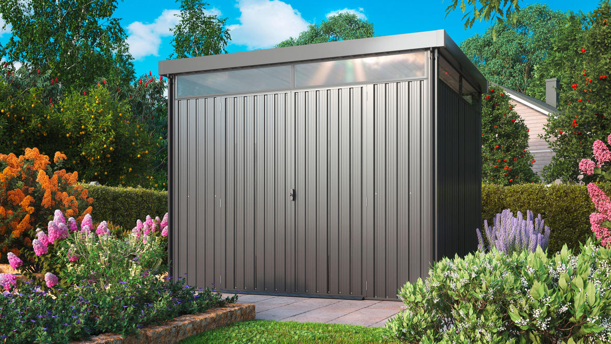 GERÄTEHAUS 276/226/245 cm  - Anthrazit, Basics, Metall (276/226/245cm)