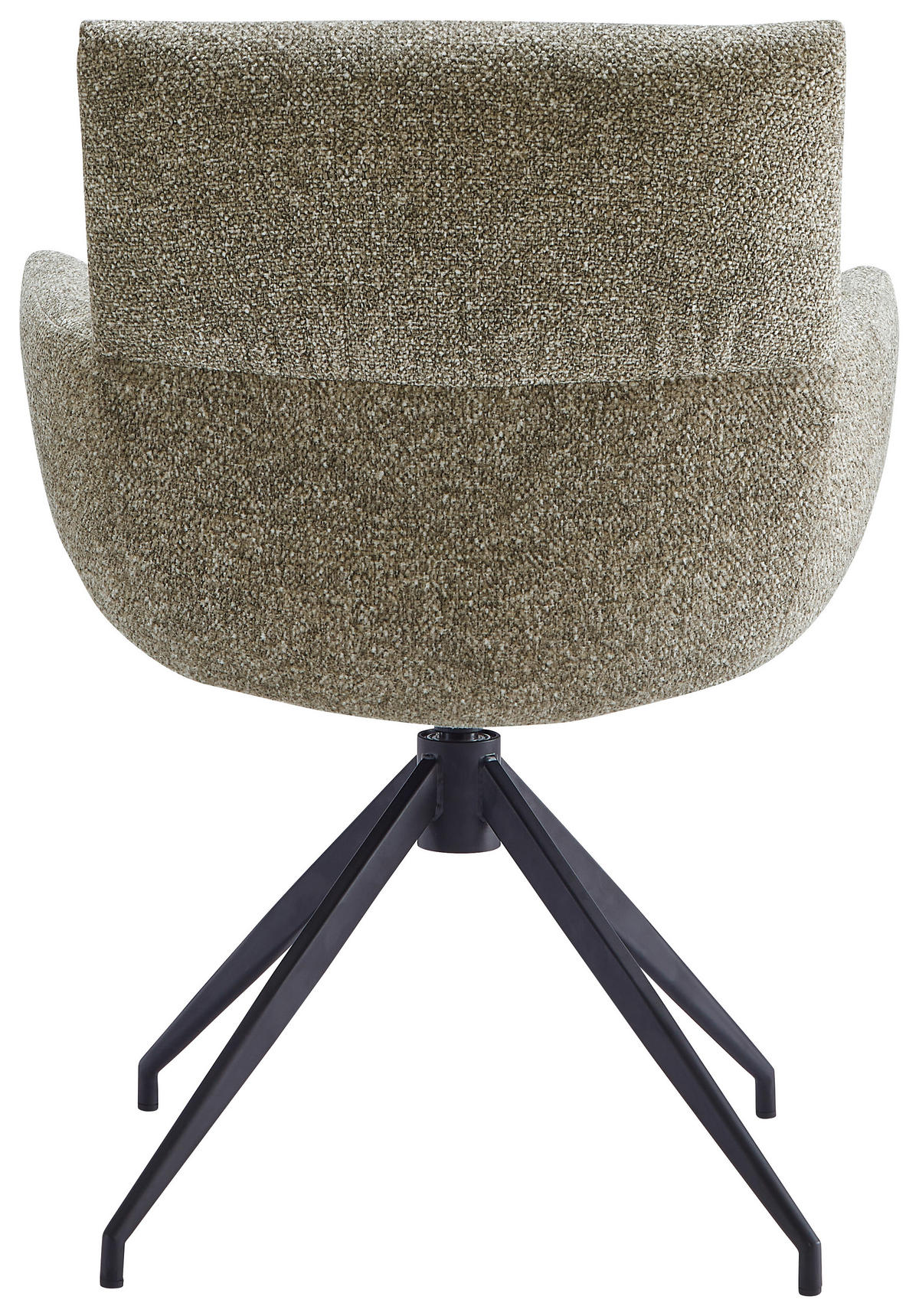 STOL MED ARMSTÖD järn linneimitation  - cappuccino/svart, Design, metall/textil (64/86/63cm) - Dieter Knoll