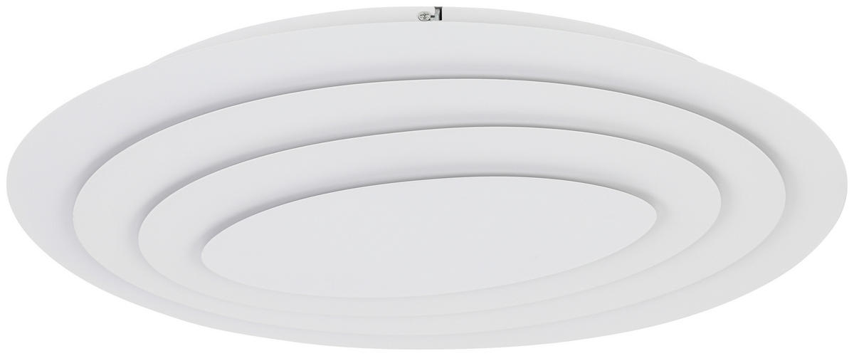 DECKENLEUCHTE    60/43/9 cm  - Weiß, Design, Kunststoff/Metall (60/43/9cm) - Collet's Monde