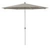 SONNENSCHIRM 250 cm Graubraun  - Graubraun/Silberfarben, KONVENTIONELL, Textil/Metall (250/250cm) - Glatz