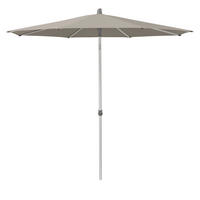 SONNENSCHIRM 250 cm Graubraun  - Graubraun/Silberfarben, KONVENTIONELL, Textil/Metall (250/250cm) - Glatz
